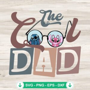 Lilo And Stitch The Cool Dad svg file for Cricut cutting
