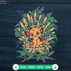 Lion King Game Of Thrones SVG file for Cricut cutting machine