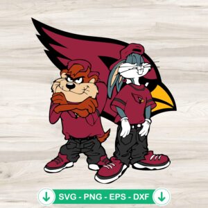 Looney Tunes Tasmanian Devil and Bugs Bunny SVG file for cutting