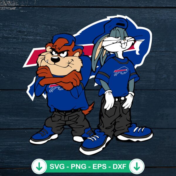 Looney Tunes Tasmanian Devil and Bugs Bunny SVG file for Cricut