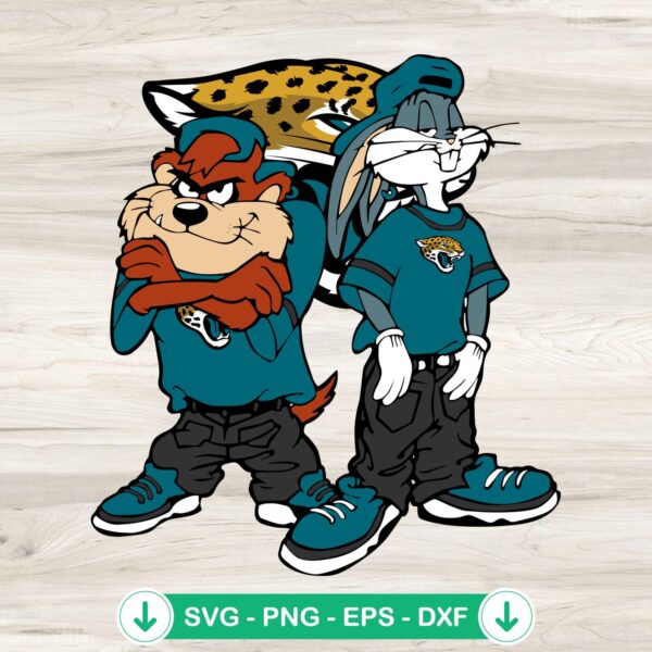 Looney Tunes Tasmanian Devil and Bugs Bunny SVG file for cutting