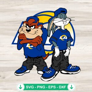 Looney Tunes Tasmanian Devil and Bugs Bunny svg file for Cricut