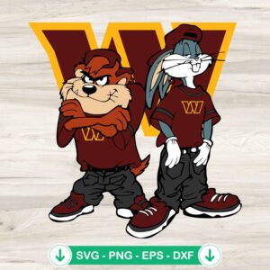 Looney Tunes Tasmanian Devil Bugs Bunny SVG file for Cricut