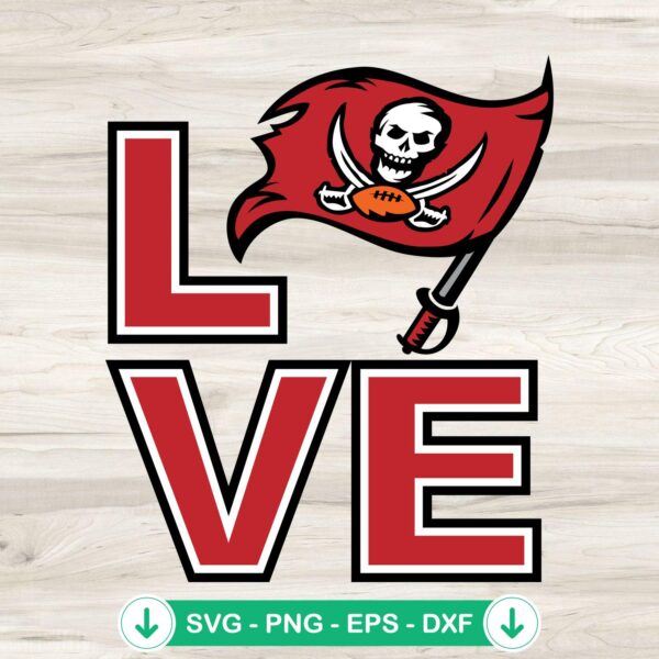 Tampa Bay Buccaneers Logo SVG file for Cricut and cutting machines