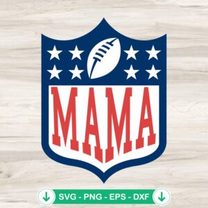 Mama Football Logo SVG file for Cricut cutting machine