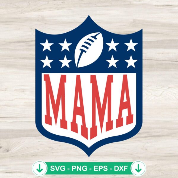 Mama Football Logo SVG file for Cricut cutting machine