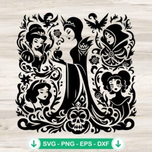 Mandala Evil Queen SVG file - cricut svg cutting file