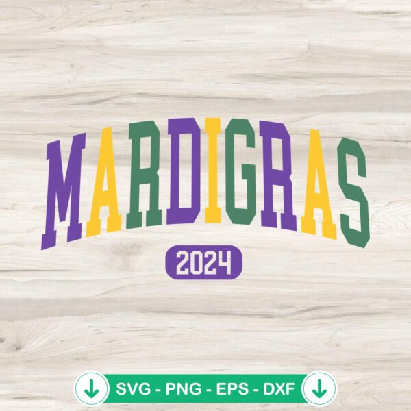 Mardi Gras 2024 cut file - cricut svg for crafts