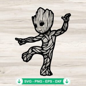 Marvel Groot SVG file for cutting machines