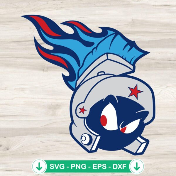 Marvin the Martian Tennessee Titans svg file for cutting machines