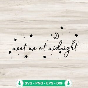 Meet Me At Midnight SVG file - Taylor Swift cricut svg cut file