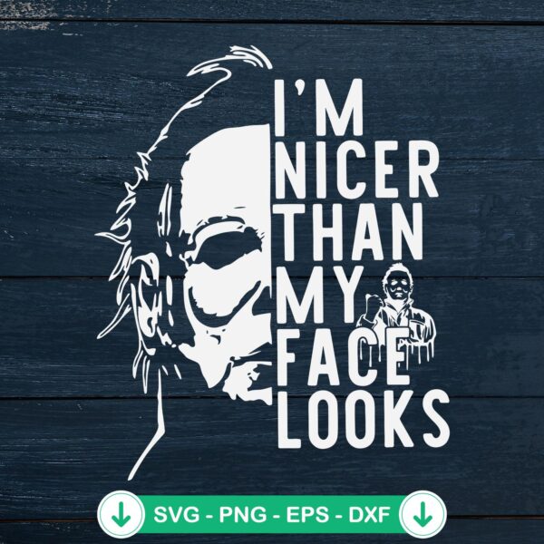 Michael Myers Face SVG file for cutting machine, Cricut svg