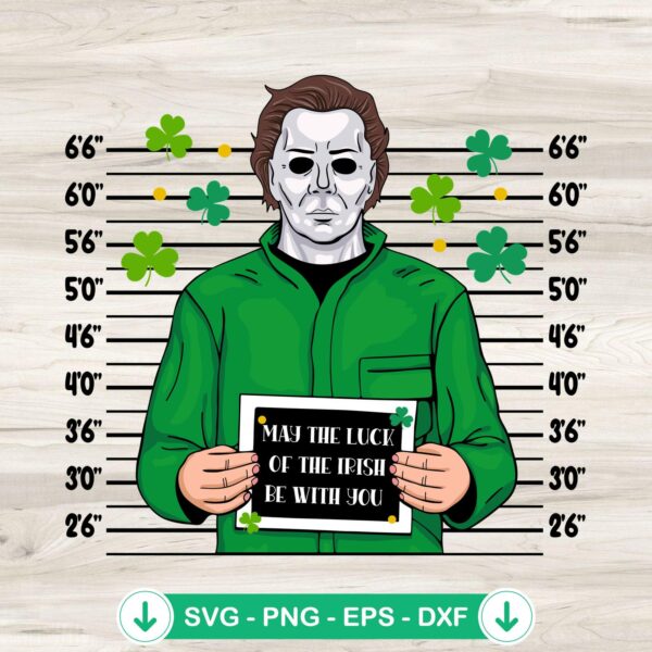 Michael Myers Happy St Patricks Day SVG file for cricut