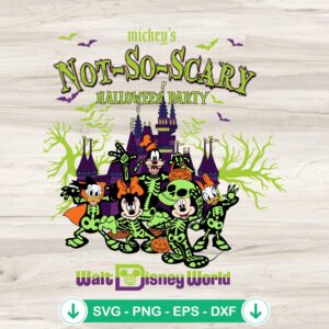 Mickey And Friends Halloween SVG file for cutting machines