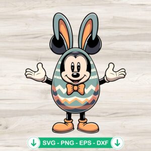 Mickey Mouse Easter Eggs SVG file for Cricut cutting file