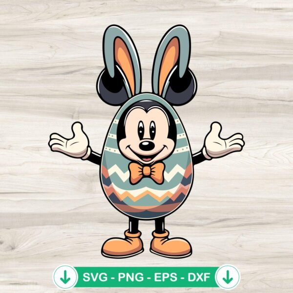 Mickey Mouse Easter Eggs SVG file for Cricut cutting file