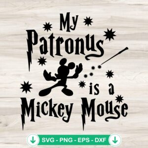Mickey Mouse Harry Potter SVG file for Cricut cutting machine
