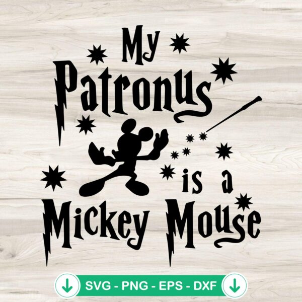 Mickey Mouse Harry Potter SVG file for Cricut cutting machine