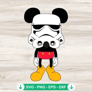 Mickey Stormtrooper SVG file for Cricut cutting machine
