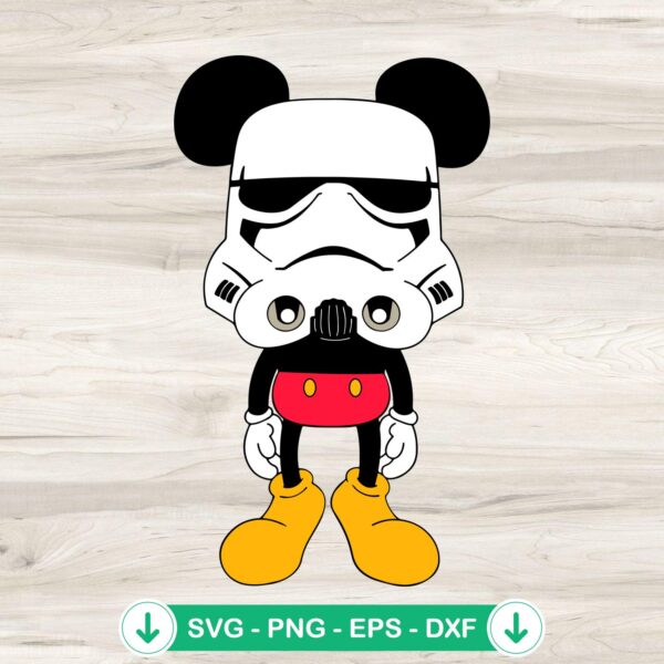 Mickey Stormtrooper SVG file for Cricut cutting machine