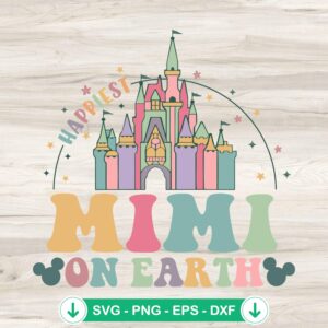 Mimi SVG file, Magical Disney Castle cut file for Cricut