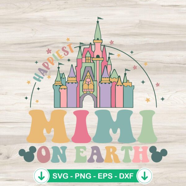 Mimi SVG file, Magical Disney Castle cut file for Cricut