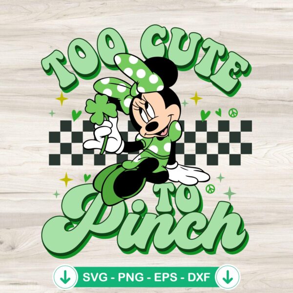 Minnie Too Cute To Pinch SVG file for Cricut cutting machine
