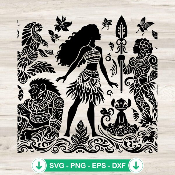 Moana Mandala SVG file for cricut design cutting file
