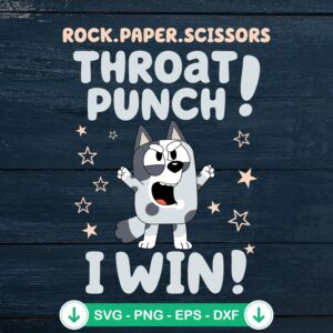 Muffin Throat Punch I Win SVG file for Cricut cutting machine