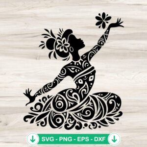 Mulan Mandala SVG file for cricut and cutting machines