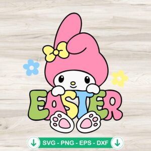 My Melody Bunny Easter svg file, cutting file for Cricut