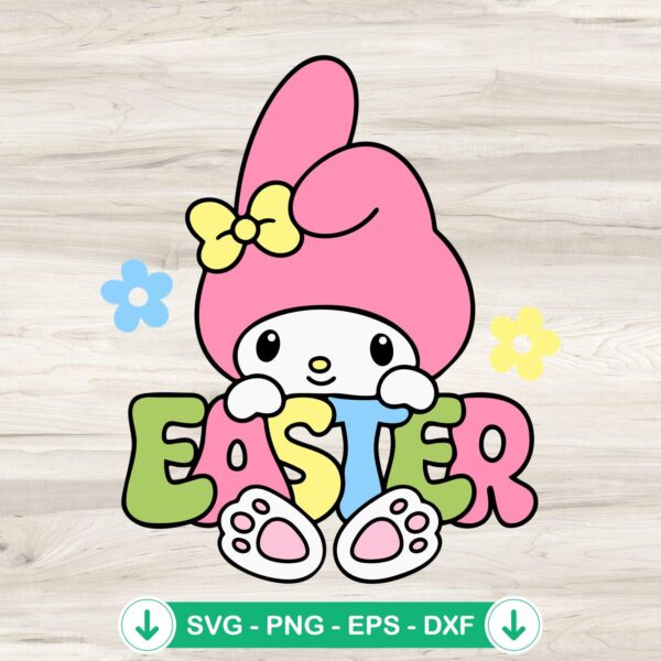 My Melody Bunny Easter svg file, cutting file for Cricut