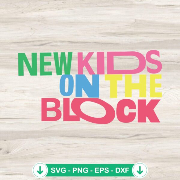 NKOTB New Kids On The Block SVG file for cutting machine