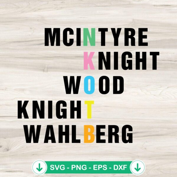 New Kids on the Block SVG file for Cricut cutting machine