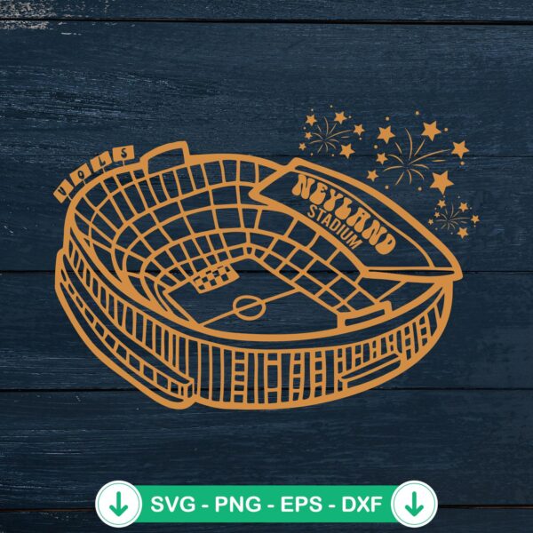 Neyland Stadium SVG file for Cricut, cutting file