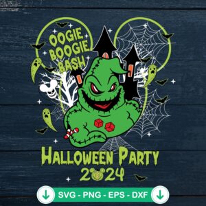 Oogie Boogie Bash SVG file for Halloween party 2024, cricut svg cutting file