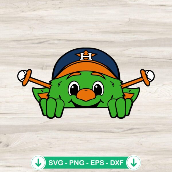 Orbit Houston Astros mascot SVG file for cutting machine