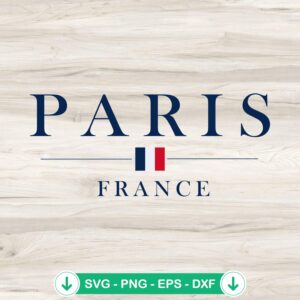 Paris France SVG file for Cricut and DIY projects