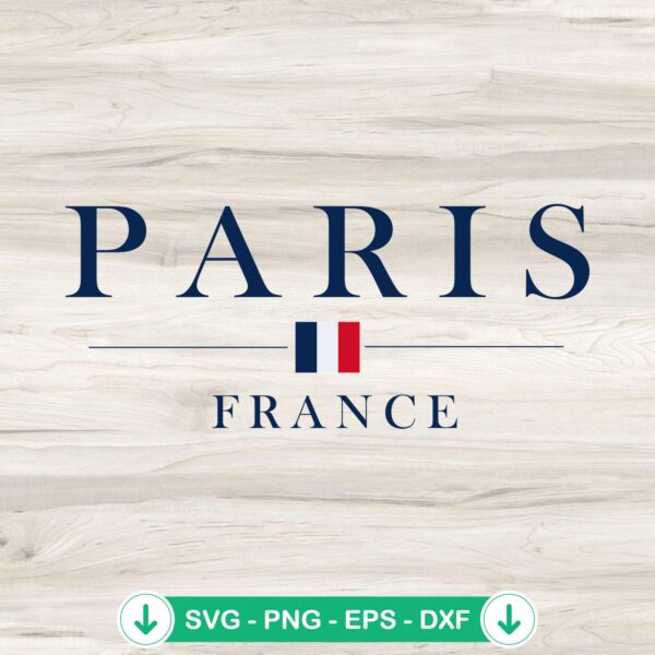 Paris France SVG file for Cricut and DIY projects