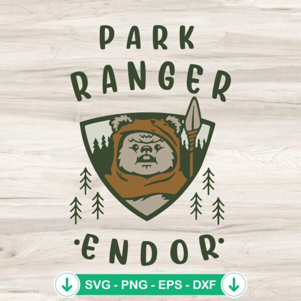 Park Ranger Endor SVG file for Cricut cutting machines