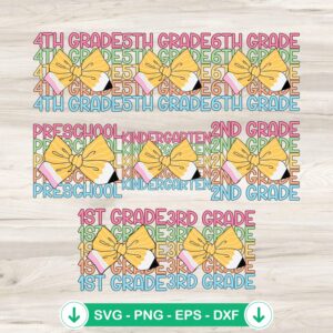 Pencil Bow Back to School SVG file for Cricut, cut file