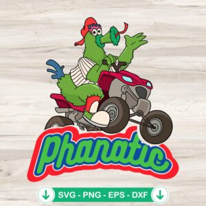 Phillie Phanatic SVG file for Cricut cutting machine