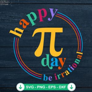 Pi Day SVG file for Happy Pi Day cutting machine