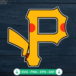 Pikachu Pittsburgh Pirates SVG file for cutting machine