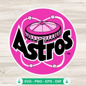 Pink Houston Astros SVG file, cricut svg for cutting