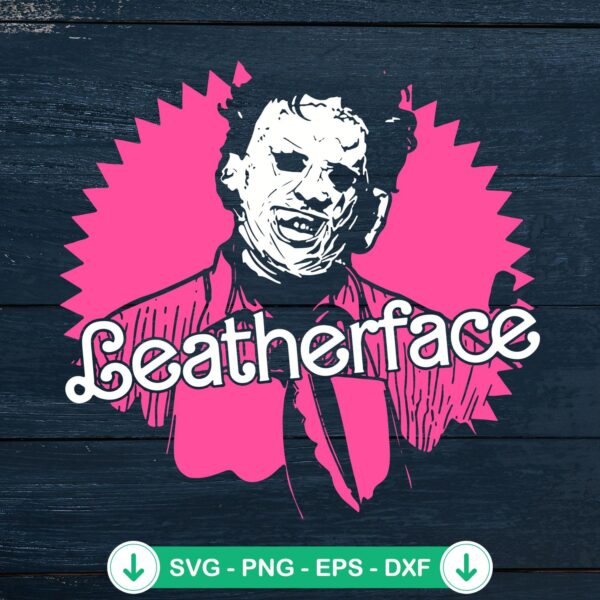 Pink Leatherface SVG file for cutting machine crafts
