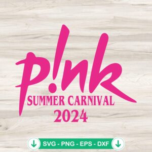 Pink Summer Carnival 2024 SVG file for Cricut cutting machine