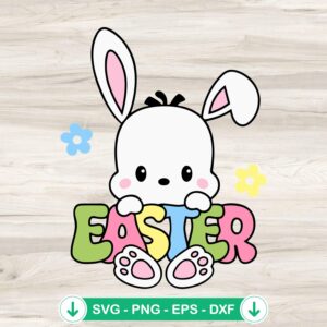 Pochacco Bunny Easter SVG file for Cricut and DIY crafts