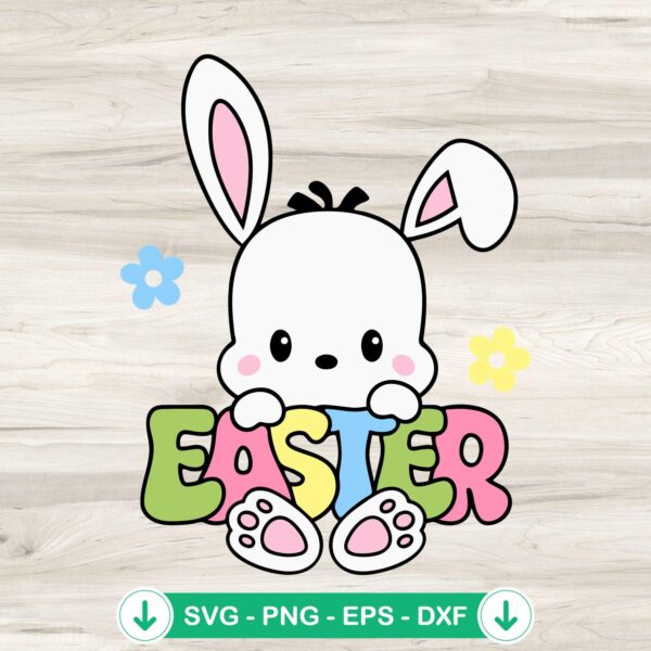 Pochacco Bunny Easter SVG file for Cricut and DIY crafts