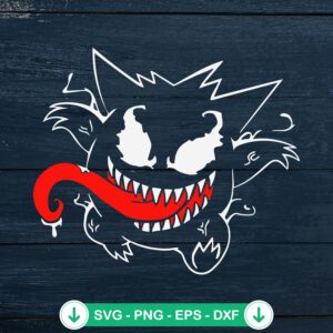 Gengar Venom SVG file for Cricut cutting machine